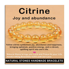 AD Beads Citrine Joy Abundance bracelet for daily wear with uplifting energy.