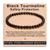 AD Beads bracelet on the wrist, showcasing handmade gemstone elegance for everyday wear.