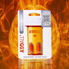 Travel-friendly Addall Rapid Release package for on-the-go cognitive help.