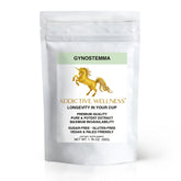 Addictive Wellness Gynostemma leaf extract powder bottle, for daily energy support.