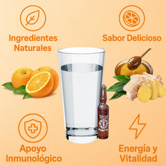 Aderogyl ampoule being opened shows mess-free use at home, work, or travel.