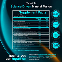 Adndale rhodiola rosea capsules supporting calm energy and resilience