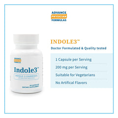 Clear dosage section on the Indole-3-Carbinol labeling for reference