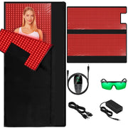 ADVARAYS red light therapy pad front view, ideal for home facial and body care.