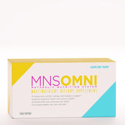 AdvoCare MNS Omni bottle front highlighting immune and heart health support