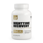AdvoCare Nighttime Recovery bottle front showcasing nighttime muscle support packaging.