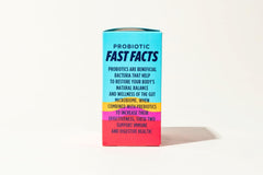AdvoCare Probiotic FastMelt powder dissolving in the mouth shows fast-melt convenience.