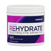 AdvoCare Rehydrate grape bottle pour for quick hydration and recovery