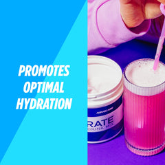 AdvoCare Rehydrate grape scoop beside bottle highlights convenient mixing