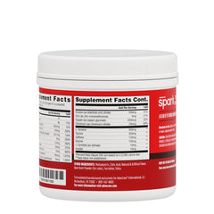 AdvoCare Spark Cherry label closeup with vitamins and amino acids listed.