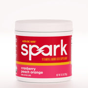 AdvoCare Spark front-of-tub view, cranberry peach orange flavor.