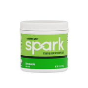 AdvoCare Spark Limeade tub with a scoop for focused energy during workouts