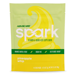 AdvoCare Spark pineapple stick pack front view for on-the-go energy