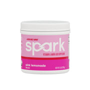 AdvoCare Spark pink lemonade tub front for steady daytime energy.