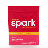 AdvoCare Spark stick pack in cranberry peach orange for a clean energy boost.