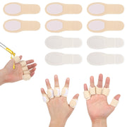 Aeaocvo castor oil pack wrap finger closeup demonstrates comfortable wear.