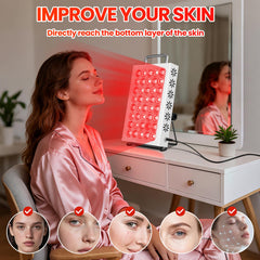 AearKing red light panel portable handle supports easy room-to-room use.