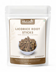 AEJESOP Licorice Mulethi sticks in bottle promote digestive comfort.