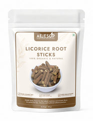 AEJESOP Licorice Mulethi sticks in bottle promote digestive comfort.