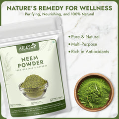 AEJESOP Neem Powder facial mask application for soothing skincare.