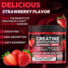 AEQNJV Creatine Gummies serving pouch shows on-the-go muscle support.