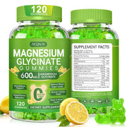 AEQNJV Magnesium Glycinate Gummies lemon bottle for a tasty nightly calm and sleep support