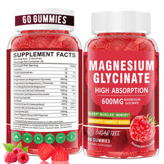 AEQNJV Magnesium Gummies 600mg bottle, easy daily muscle support.
