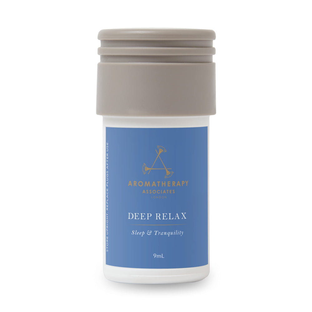 AERA Deep Relax refill bottle releasing chamomile, vetiver and sandalwood for a calming home scent.
