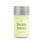 Aera Havana Breeze bottle closeup showing lime and mint notes for refreshing ambiance