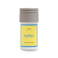 AERA Mini Zephyr bottle cap close-up for precise fragrance release in a calm space.