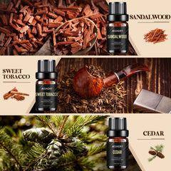 Aeshory Cedar oil bottle pour for a woody, masculine atmosphere