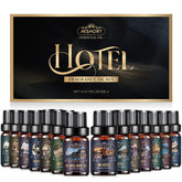 Aeshory Hotel Diffuser Oils Set in gift-ready box for luxury spaces.