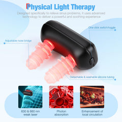 AFFLAT Red Light Nasal Therapy with four modes, easy control for personalized sessions.