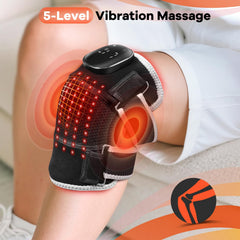 AFFLAT knee brace vibration massage for targeted comfort during daily activities.
