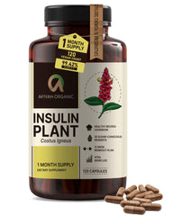 Afiyah Organic Costus Igneus capsules bottle front shows premium, easy daily use.