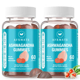 AFXMATE Ashwagandha Gummies bottle front showing convenient daily use