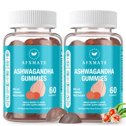 AFXMATE Ashwagandha Gummies bottle front showing convenient daily use