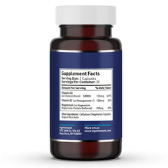 AgeImmune Brilliant D3+ Complex capsules closeup showing easy-to-swallow magnesium glycinate