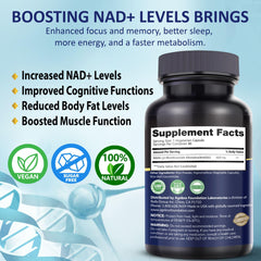 Ageless NMN 500mg packaging box on white surface signaling trusted wellness