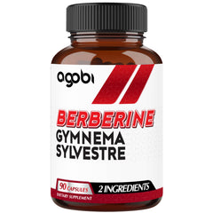 Agobi Berberine bottle front highlighting 500mg formula for daily energy and digestive balance.