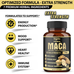 Agobi ginseng tribulus shilajit shatavari capsules show herbal synergy for energy.