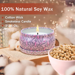 AGOL lavender candle close-up highlighting relaxing floral aroma.