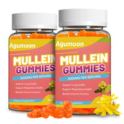 Agumoon 2Pack 3000MG Mullein Gummies bottle for easy daily use with respiratory support potential.