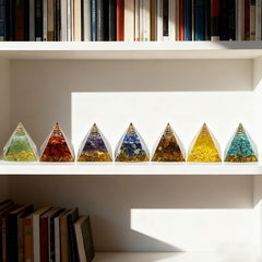 AierCrystal amethyst pyramid for calm energy in your space