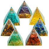 AierCrystal mini pyramid collection for meditation and home decor