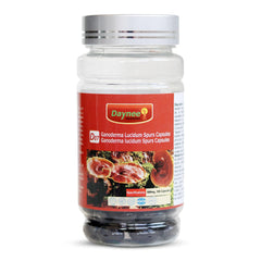 AIHIYO Ganoderma spore capsule bottle on shelf for daily wellness support.