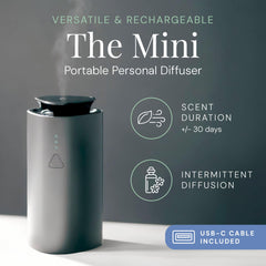 Air Esscentials The Mini Diffuser low setting shows long-lasting fragrance