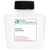Air Esscentials Santal Aroma Oil bottle for long-lasting sandalwood and cardamom fragrance.
