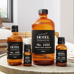 Air-Scent living room scene with diffuser creating inviting, hotel-inspired ambiance.