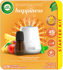 Air Wick Essential Mist starter kit diffuser ready for use with cordless design